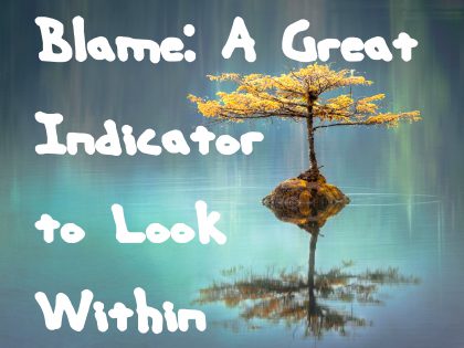 Blame: A Great Indicator to Look Within